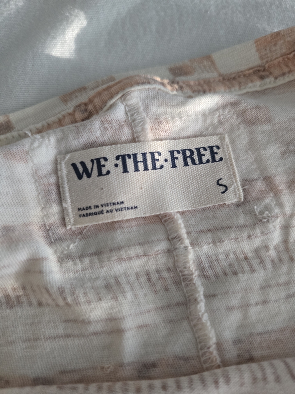 Nwt Free People Nina Oversized Tee S Beige Boho Festival Slouchy Tee - Picture 2 of 14